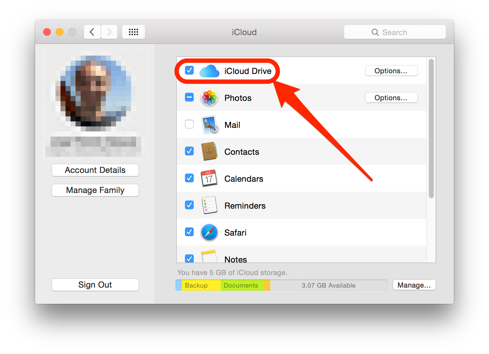 Icloud drive